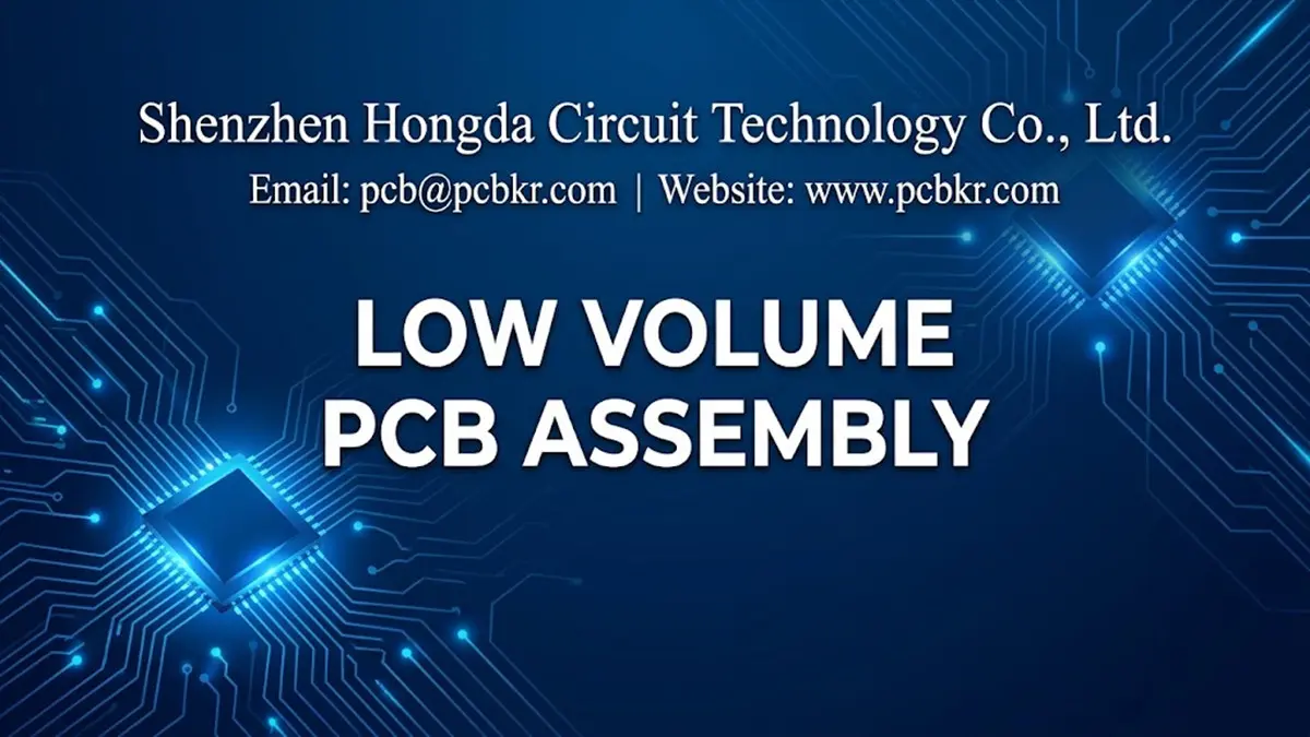 Low volume PCB assembly manufacturing services by Shenzhen Hongda Circuit Technology Co., Ltd.