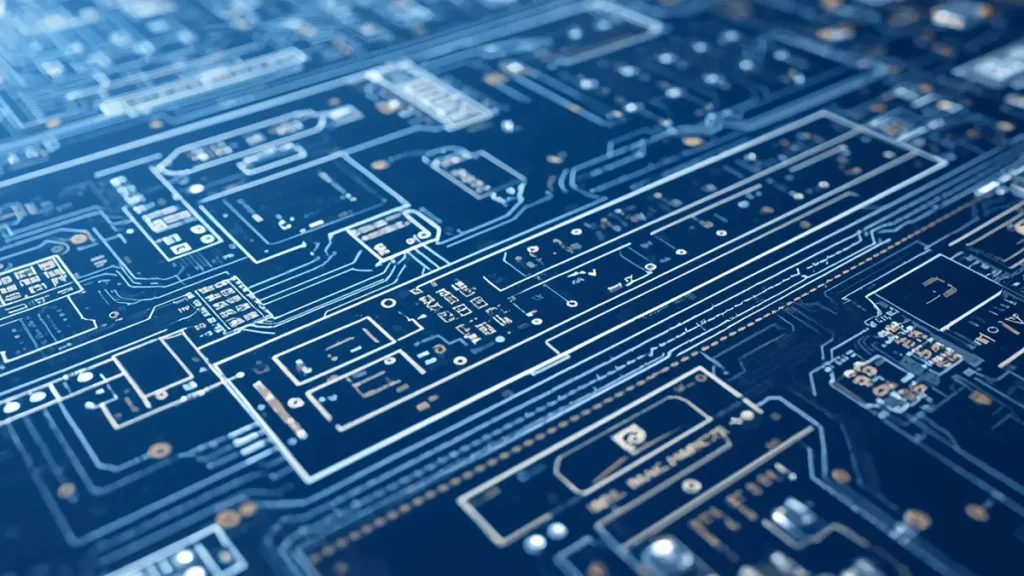 NPI Engineering DFM analysis showing multi-layer PCB design, copper traces, and drill holes by Shenzhen Hongda Circuit